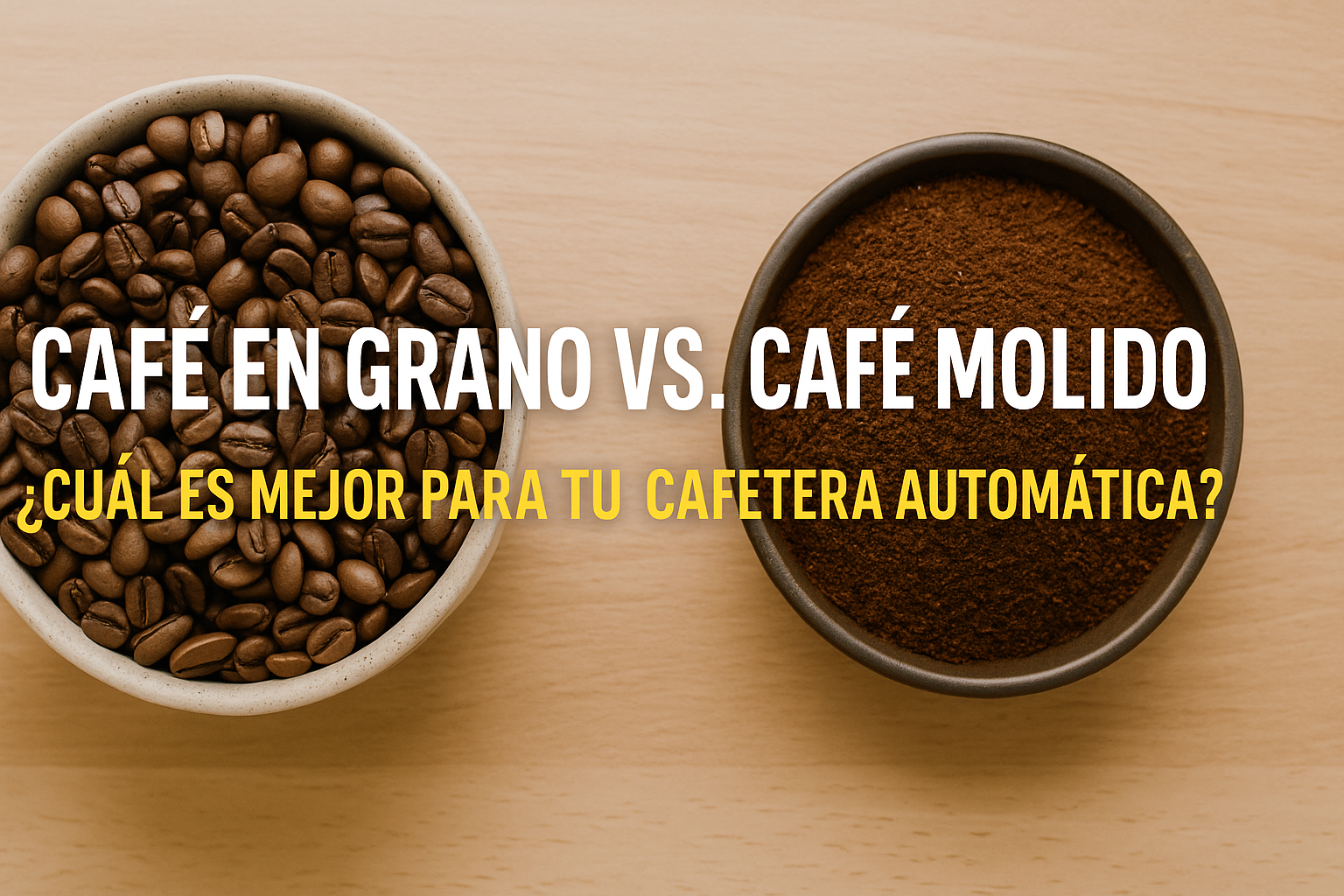 Café en Grano vs Café Molido: ¿Cuál es Mejor para tu Cafetera Automática?